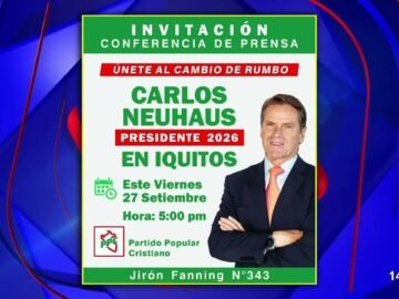 Carlos Neuhaus sería el candidato presidencial del PPC para las elecciones del 2026