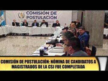 Comisión de Postulación: Nómina de candidatos a magistrados de la CSJ fue completada