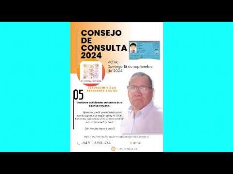 Elecciones de Consejo de Consulta 15 de Septiembre. Consulado Peruano