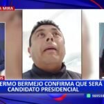 Guillermo Bermejo anuncia candidatura presidencial para el 2026