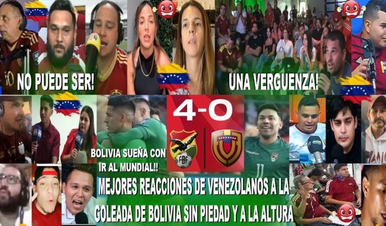 MEJORES REACCIONES DE VENEZOLANOS AL BOLIVIA 4-0 VENEZUELA COLEADA Y SUEÑA CON EL MUNDIAL!