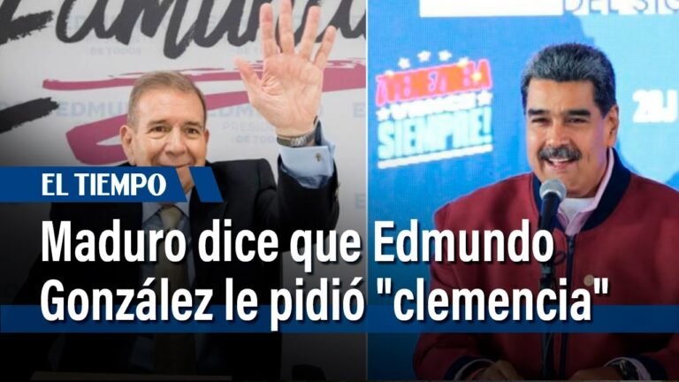 Maduro dice que Edmundo González le pidió "clemencia" | El Tiempo