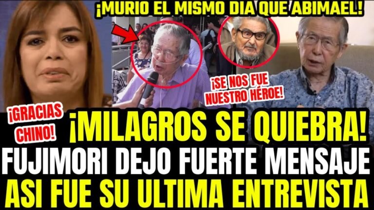 NUNCA VISTO! MILAGROS ROMPE EN LLANTO Y DISP4R4 CONTRA ROJOS TRAS MU3RTE DE ALBERTO FUJIMORI