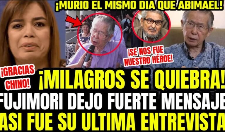 NUNCA VISTO! MILAGROS ROMPE EN LLANTO Y DISP4R4 CONTRA ROJOS TRAS MU3RTE DE ALBERTO FUJIMORI