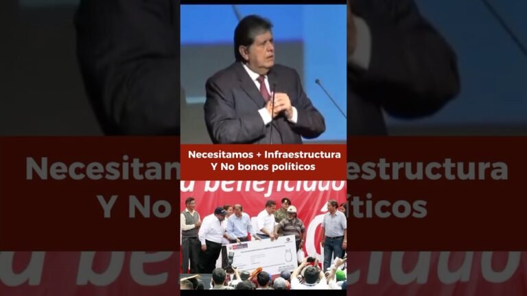 Necesitamos más infraestructura y no bonos  políticos de elecciones #AlanGarcia #FuerzaPerúPe