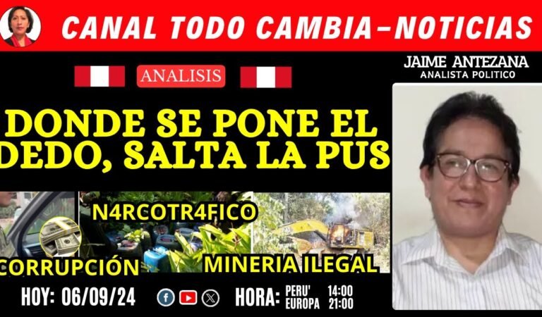 #PERU /DONDE SE PONE EL DEDO, SALTA LA PUS /CORRUPCIÓN, N4RCOTR4FICO, MINERIA ILEGAL-FARANDULA CHIBO