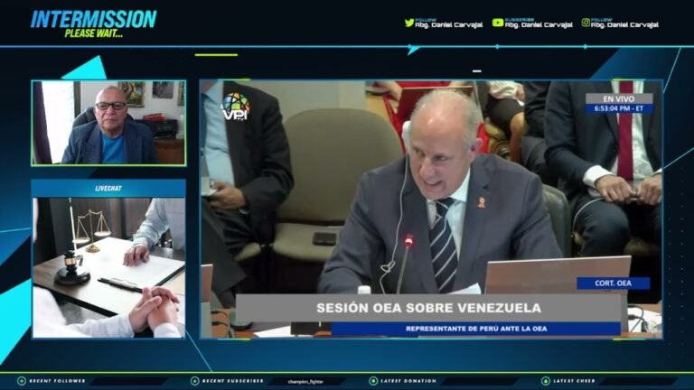 Postura de Perú ante la OEA sobre resultado de las elecciones presidenciales en Venezuela 2024.