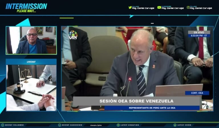 Postura de Perú ante la OEA sobre resultado de las elecciones presidenciales en Venezuela 2024.