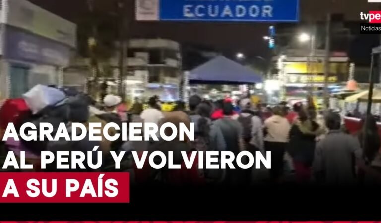 Tumbes: venezolanos salen del Perú y regresan a su país para protestar contra Maduro