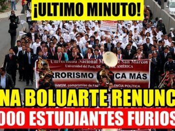 ÚLTIMO MINUTO: MARCHA DE MILES DE ESTUDIANTES FURIOSOS CONTRA LA CORRUPCION y ABUSO DE DINA BOLUARTE