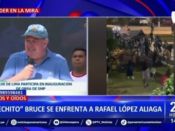 Tensión entre RLA y alcalde de Surco, Carlos Bruce: “el señor López Aliaga es el destructor de Lima”