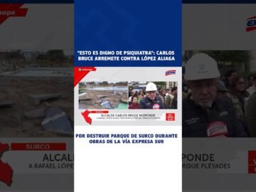 🔴🔵"Es digno de psiquiatra": Carlos Bruce arremete contra López Aliaga por destruir parque de Surco