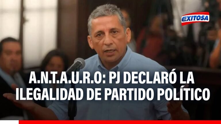 🔴🔵A.N.T.A.U.R.O: Poder Judicial declaró la ilegalidad de partido político vinculado a Antauro Humala