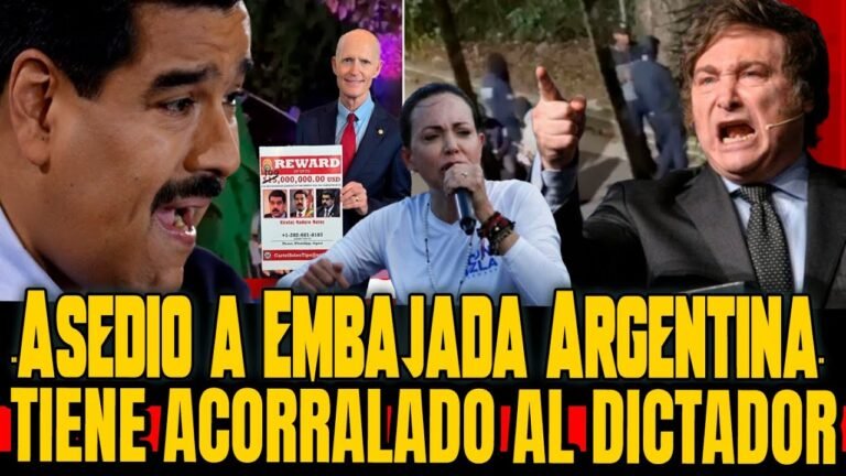 🔴ASEDIO A EMBAJADA ARGENTINA Y AUMENTO A LA LA CABEZA DE MADURO TIENE ACORRALADA A LA DICTADURA