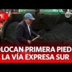 Alcalde de Lima colocó la primera piedra de la Vía Expresa Sur | Primera Edición | Noticias Perú