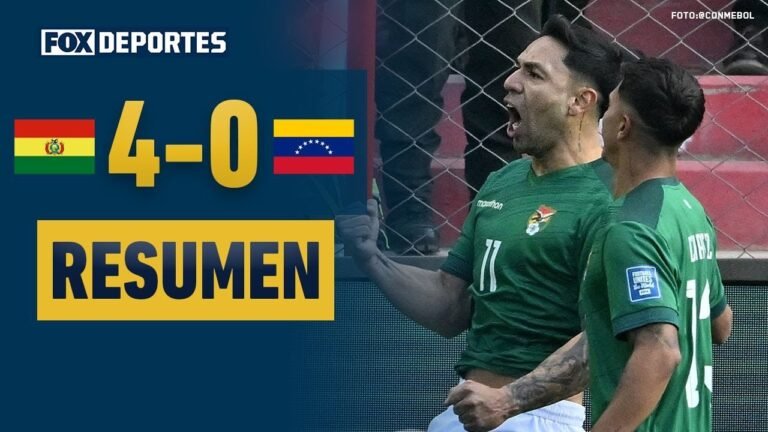 BOLIVIA 4-0 VENEZUELA | 🔥 ¡Goleada boliviana en la altura! 🇧🇴 | HIGHLIGHTS | Eliminatorias Conmebol