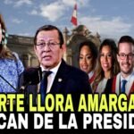 BOLUARTE LLORA AMARGAMENTE LA SACAN DE LA PRESIDENCIAL-NOTICIAS DE PERÚ