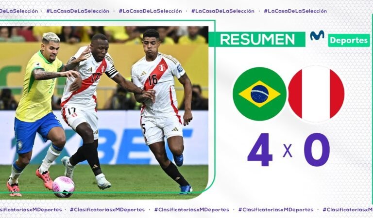 BRASIL vs. PERÚ [4-0] RESUMEN Y GOLES DEL PARTIDO | FECHA 10 | CLASIFICATORIAS 2026 🇧🇷⚽🇵🇪