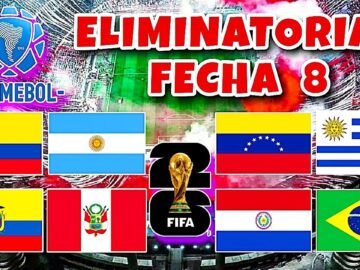 Calendario Fecha 8 Eliminatorias Sudamericanas | Mundial 2026