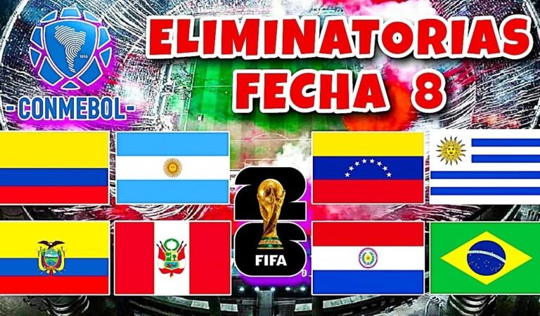 Calendario Fecha 8 Eliminatorias Sudamericanas | Mundial 2026