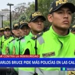 Carlos Bruce tras despliegue de policías en Surco: “Necesitamos agentes armados”