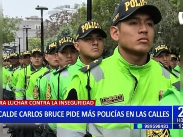 Carlos Bruce tras despliegue de policías en Surco: “Necesitamos agentes armados”