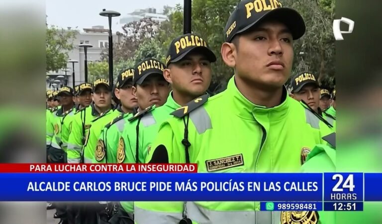 Carlos Bruce tras despliegue de policías en Surco: “Necesitamos agentes armados”