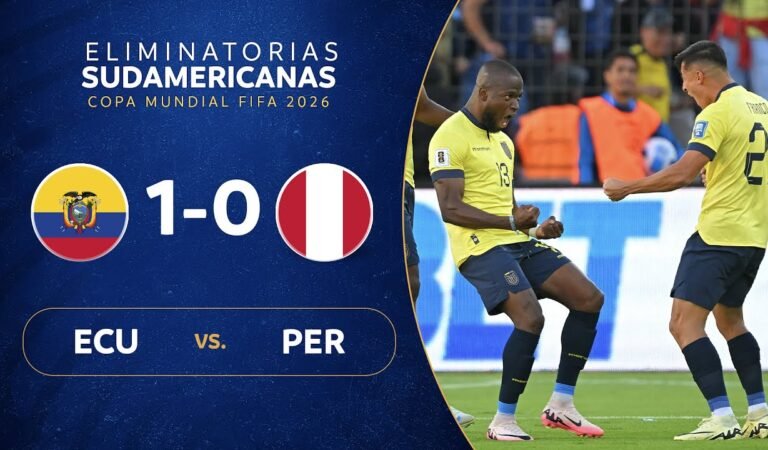 ECUADOR vs. PERÚ [1-0] | RESUMEN | ELIMINATORIAS SUDAMERICANAS | FECHA 8