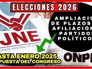 Elecciones 2026 : Ampliación de Plazos de Afiliación - propuesta del Congreso