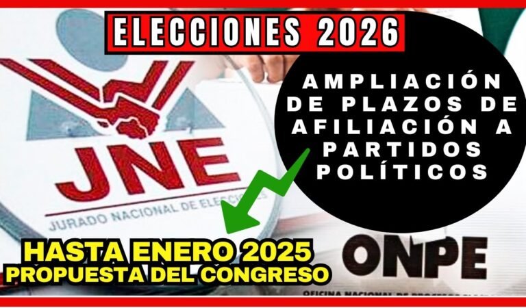 Elecciones 2026 : Ampliación de Plazos de Afiliación – propuesta del Congreso