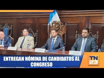 Entregan nómina de candidatos al congreso