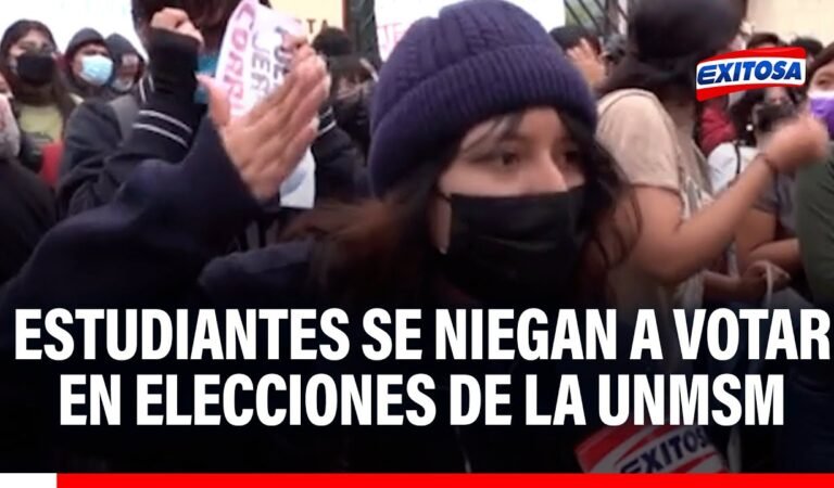 🔴🔵Estudiantes se niegan a votar en elecciones de la UNMSM