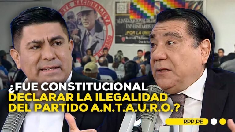 Ilegalidad del partido A.N.T.A.U.R.O.: miradas divididas frente a la decisión #ADNRPP | ENTREVISTA