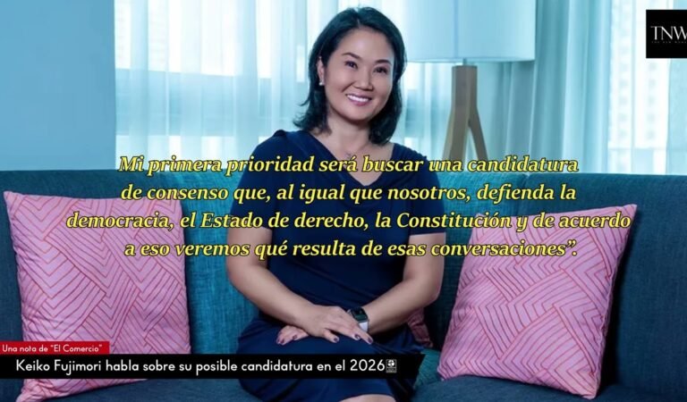 Keiko Fujimori habla sobre su posible candidatura para el 2026 luego del fallecimiento de su padre