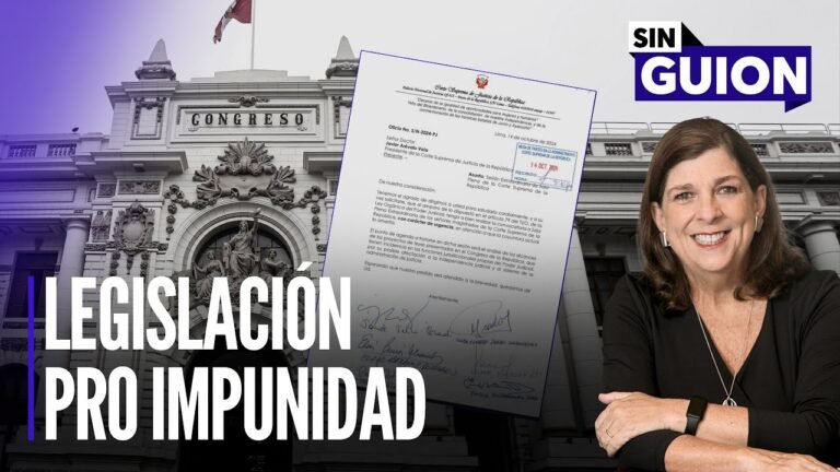 Legislación pro impunidad y movidas electorales | Sin Guion con Rosa María Palacios