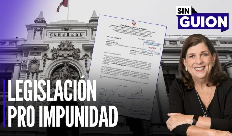 Legislación pro impunidad y movidas electorales | Sin Guion con Rosa María Palacios