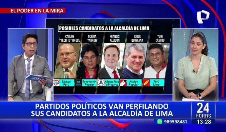 Norma Yarrow, Francis Allison, Carlos Bruce, entre los posibles candidatos a la alcaldía de Lima