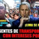 OCT 22 - Paro Nacional: Dirigentes de transportistas con intereses políticos