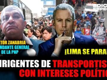 OCT 22 - Paro Nacional: Dirigentes de transportistas con intereses políticos