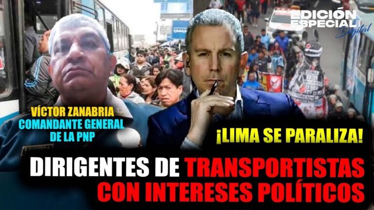 OCT 22 - Paro Nacional: Dirigentes de transportistas con intereses políticos