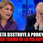 PERIODISTA deja en RIDICULA a LOPEZ ALIAGA y CARLOS BRUCE lo ENCARA EN VIVO por OBRA de TRAMO SUR