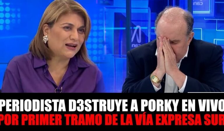 PERIODISTA deja en RIDICULA a LOPEZ ALIAGA y CARLOS BRUCE lo ENCARA EN VIVO por OBRA de TRAMO SUR