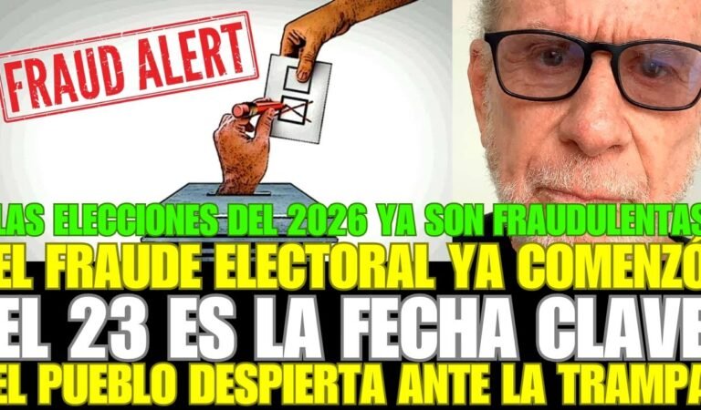 RICARDO BELMONT DENUNCIA UN FRAUDE INMINENTE EN LAS ELECCIONES DEL 2026