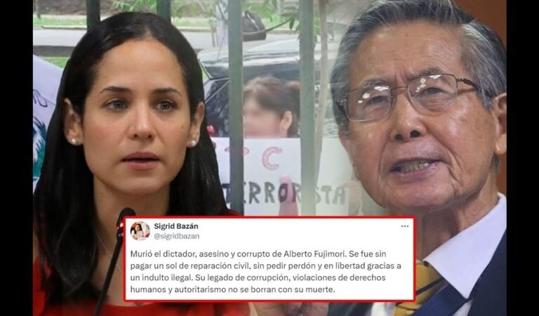 Sigrid Bazán tras brutal publicación sobre la muerte de Alberto Fujimori: «Son hechos»