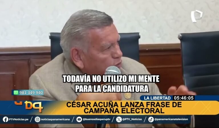 Sigue generando polémica: César Acuña «lanza» frase para su campaña electoral 2026