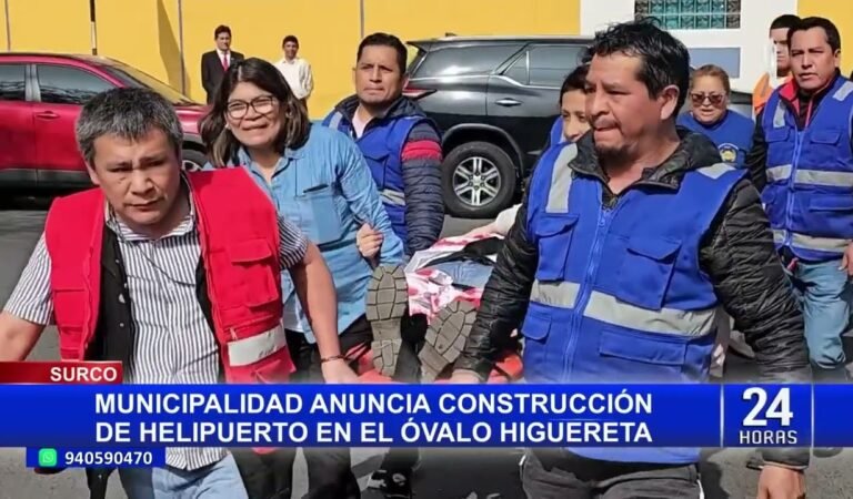 Surco: anuncian construcción de helipuerto en Óvalo Higuereta para atender emergencia