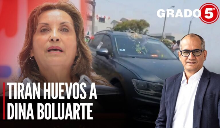 Tiran huevos a Dina Boluarte y Bruce le responde a López Aliaga | Grado 5 con David Gómez Fernandini