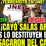 ÚLTIMO MINUTO! DESTITUYEN A SALAS ARENAS DE JNE! PODER JUDICIAL LE QUITÓ GARGO EN HISTÓRICA VOTACIÓN