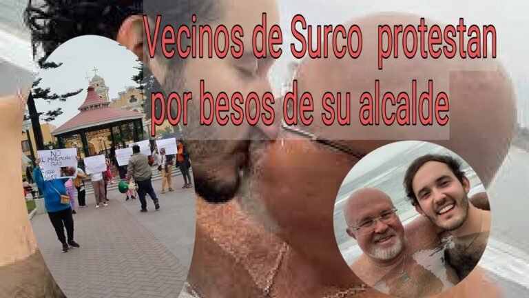 Vecinos de Surco protestan por matrimonio de su alcalde Carlos Bruce