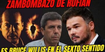 ZAMBOMBAZO DE GABRIEL RUFÍAN A CARLOS MAZÓN 💥 "ES BRUCE WILLIS EN EL SEXTO SENTIDO Y NO LO SABE"